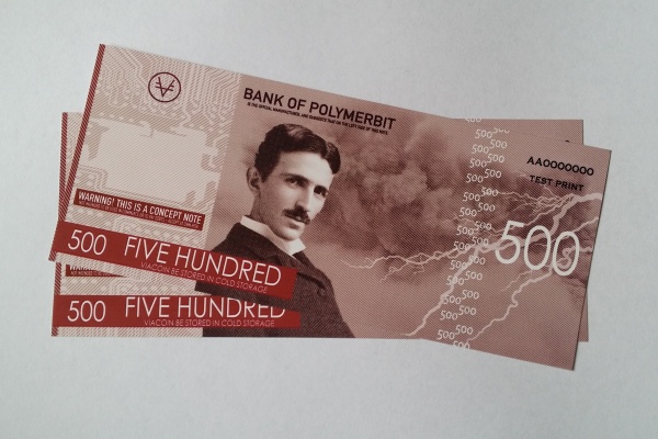 Polymerbit - 500 VIA (Polymer Test Print) - Coin Community Wiki