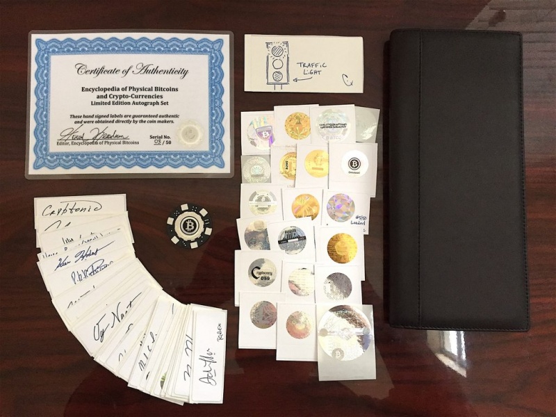 File:Autographs for the Encyclopedia of Physical Bitcoins full set.jpg